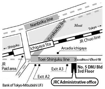 Map of JRC Administrative office