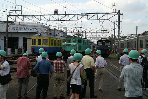 屋外で入換車3両の撮影を実施
